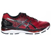 Asics Gel-Nimbus 18  Hardloopschoenen - Maat 42 - Mannen - zwart/zilver/rood