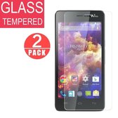 2 stuks Glass Screenprotector - Tempered Glass voor Wiko Highway Signs