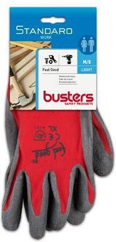 ontslaan bezorgdheid uitbarsting Busters handschoenen 'Feel good' nylon/latex M8 | bol.com