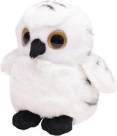 Pluche witte sneeuwuil vogel knuffel 13 cm - Sneeuwuilen vogel knuffels - Speelgoed voor kinderen