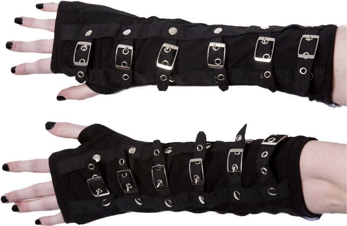 Poizen Industries Armwarmer BUCKLE Zwart/Zilverkleurig