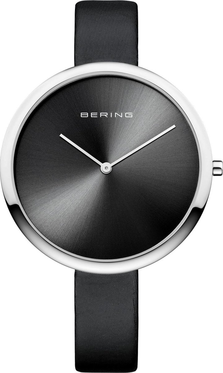 BERING 12240-602 - Horloge - Satijn-leer - Zilverkleurig - Ø 40 mm