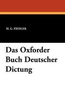 Das Oxforder Buch Deutscher Dictung