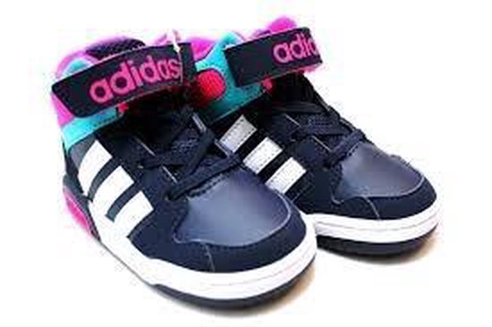 avond eer Trillen Adidas BB9Tis Meisjes Kinderschoen - Navy-Wit-Fuchsia - Maat 21 | bol.com