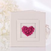 Gastenboek hart Fuchsia