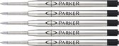 Balpenvulling Parker QuinkFlow Medium Zwart x 5.