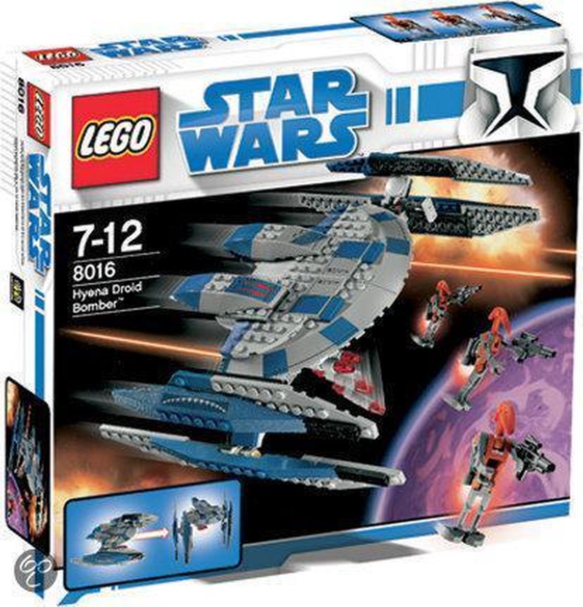LEGO Star Wars Hyena Droid Bomber - 8016 | bol
