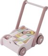 foto van Little Dutch Blokkenkar - pink