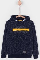 Tiffosi-jongens-hoody, sweater, trui-Liam-Wifi-kleur: donker blauw, geel-maat 128