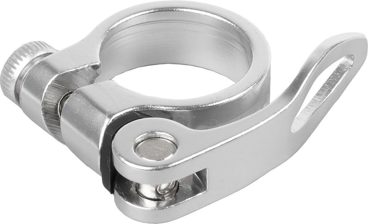M-wave Zadelpenklem Clampy-qr 34,9 Mm Aluminium Zilver