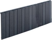 Design radiator horizontaal aluminium mat antraciet 60x132,5cm1764 watt- Eastbrook Fairford