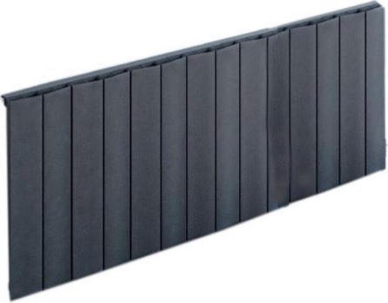 Eigenwijs Uitsluiten Landelijk Design radiator horizontaal aluminium mat antraciet 60x132,5cm1764 watt-  Eastbrook... | bol.com