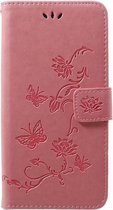 Samsung Galaxy A50 / A30s Hoesje - Bloemen Book Case - Pink