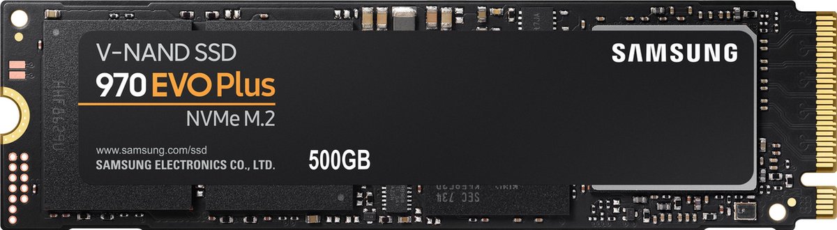 Samsung 970 EVO Plus - Interne SSD - PCIe 3.0 - NVMe M.2 - 500 GB | bol
