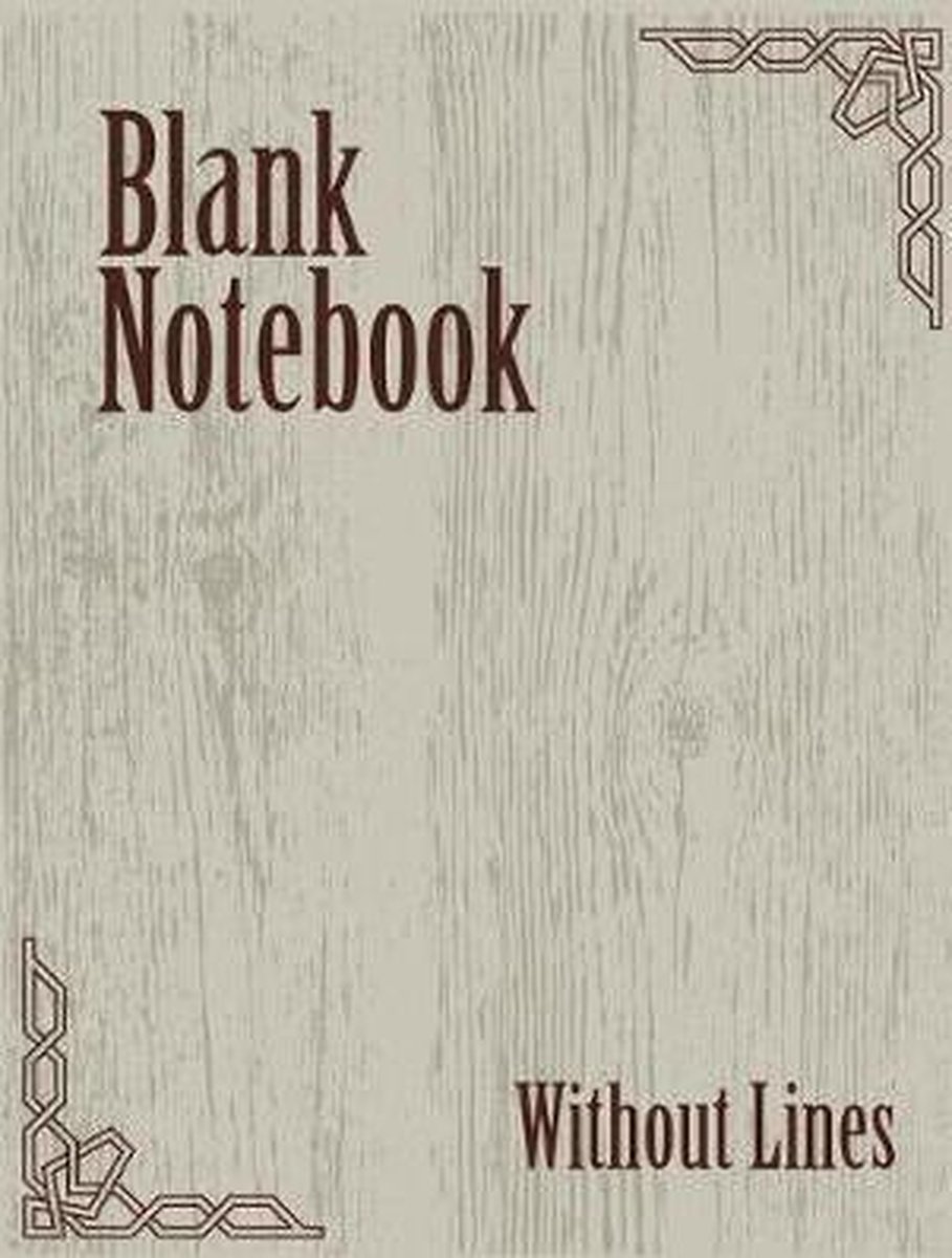 Blank Notebook Without Lines