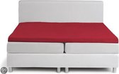 Damai - Topper Hoeslaken - Jersey - 180 x 200 cm - Red