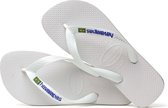 Havaianas Slippers - Unisex wit/blauw - Maat 33/34