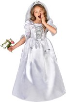 Verkleedkostuum voor meisjes Bruid met sluier Carnvalkostuum - Verkleedkleding - 134/146
