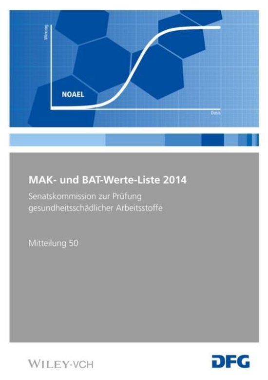 MAK und BATWerteListe 2014 9783527337378 Deutsche