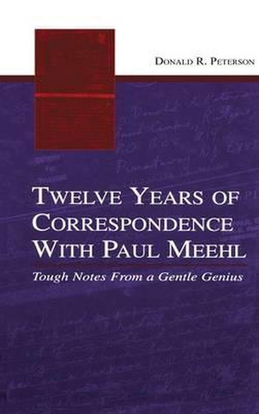 Twelve Years of Correspondence With Paul Meehl - cover