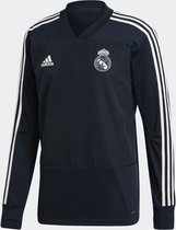 adidas Real Madrid Trainingstrui 2018-2019 Heren - Tech Onix/Core White