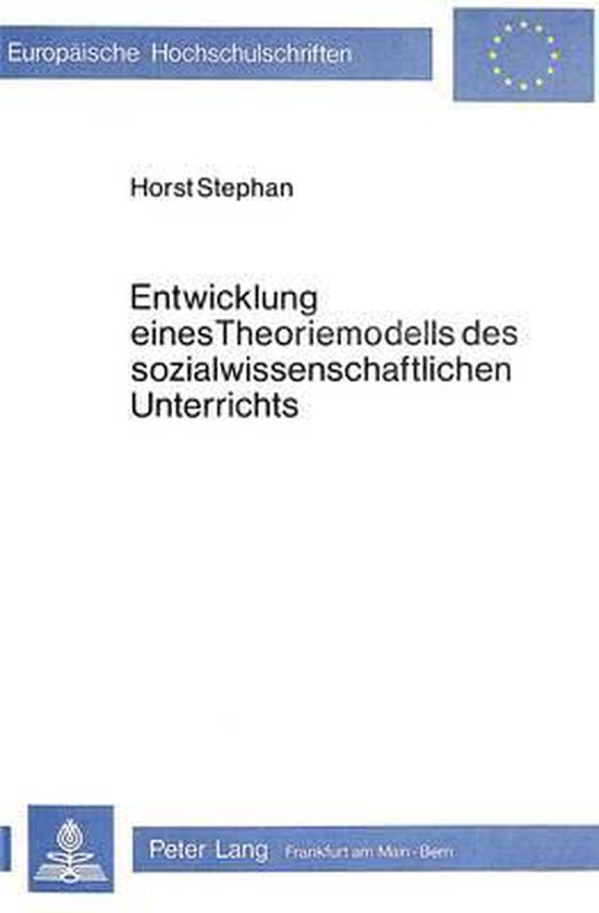 Entwicklung Eines Theoriemodells Des Sozialwissenschaftliche ... - cover