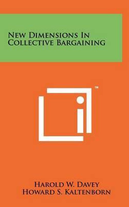 New Dimensions in Collective Bargaining - cover