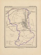 Historische kaart, plattegrond van gemeente Goes in Zeeland uit 1867 door Kuyper van Kaartcadeau.com