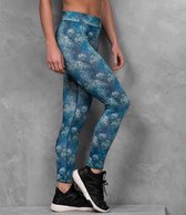 Girlie cool printed sport legging, Kleur Tropical Reef, Maat XL