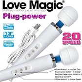 Love Magic® - Vibrators voor vrouwen - Magic Wand - Clitoris Stimulator - netvoeding - wit
