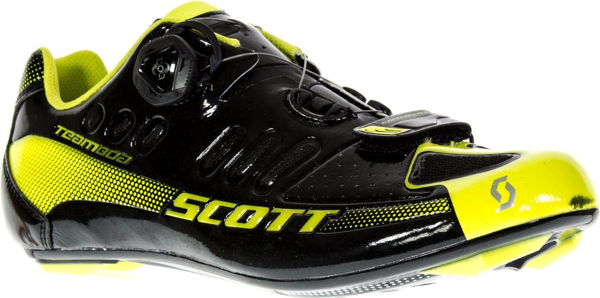 Scott Road Team Boa Fietsschoen Fietsschoenen - Maat 42 - Mannen - zwart/geel | bol.com
