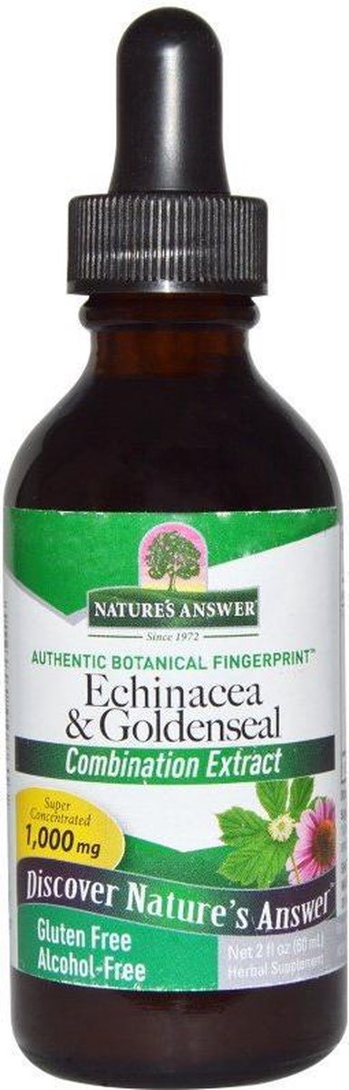 Echinacea & Goldenseal Vloeibaar Extract – 30ml – Alcoholvrij