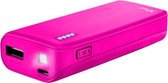 Trust Primo | Powerbank | 4400 mAh | Roze