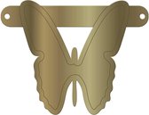 Banner letter Vlinder metallic goud