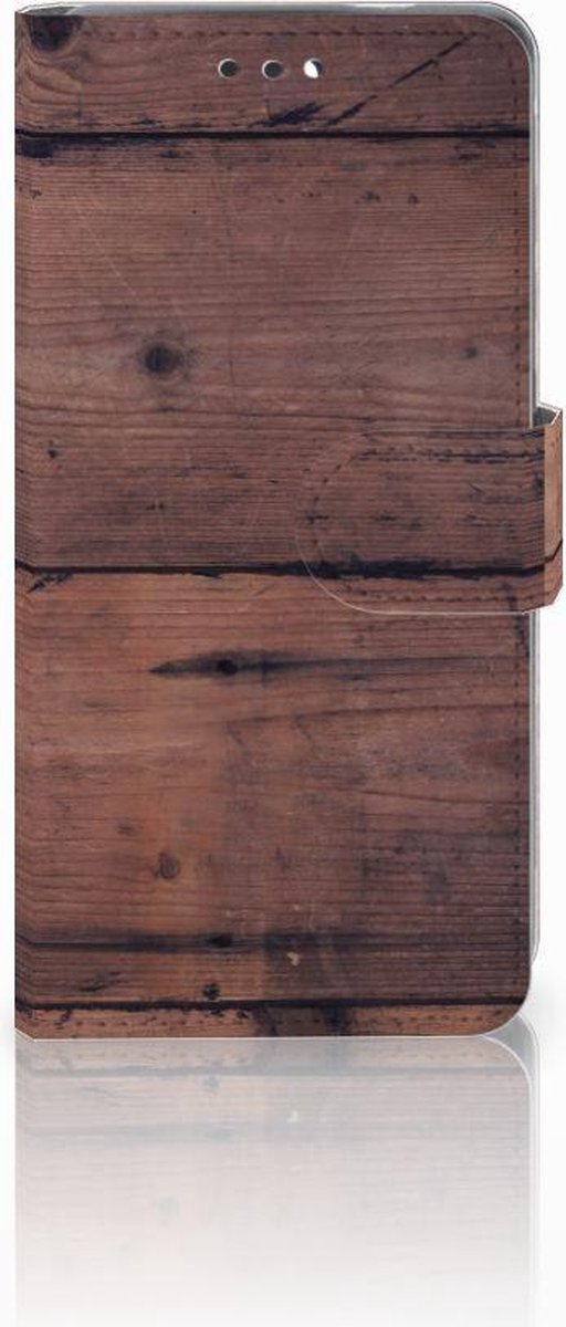 Nokia 3.1 (2018) Book Style Case Old Wood