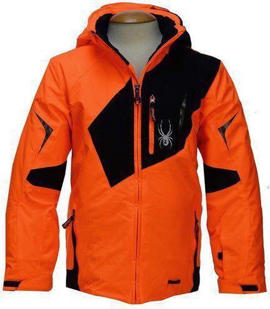 Spyder, Leader ski-jas kinderen, neon oranje-zwart-152 | bol.com