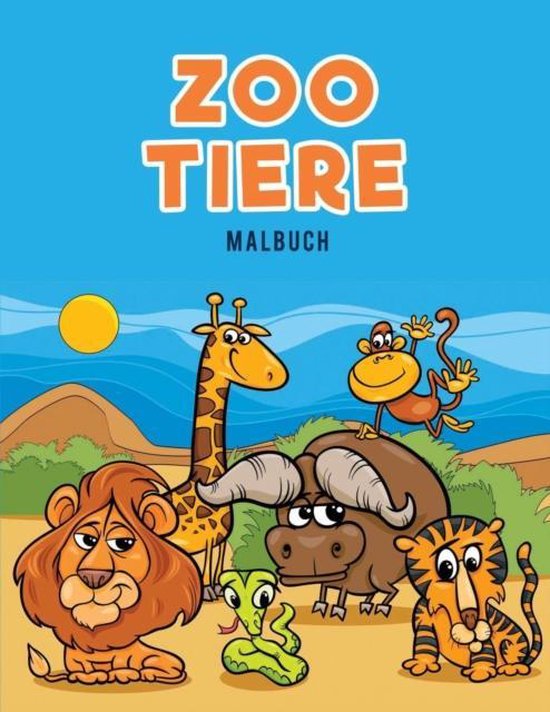 Zoo Tiere Malbuch - cover