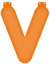Oranje opblaas letter V