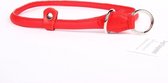 Dog's Companion Leren Sliphalsband - Lengte: 50 cm x 8 mm - Rood