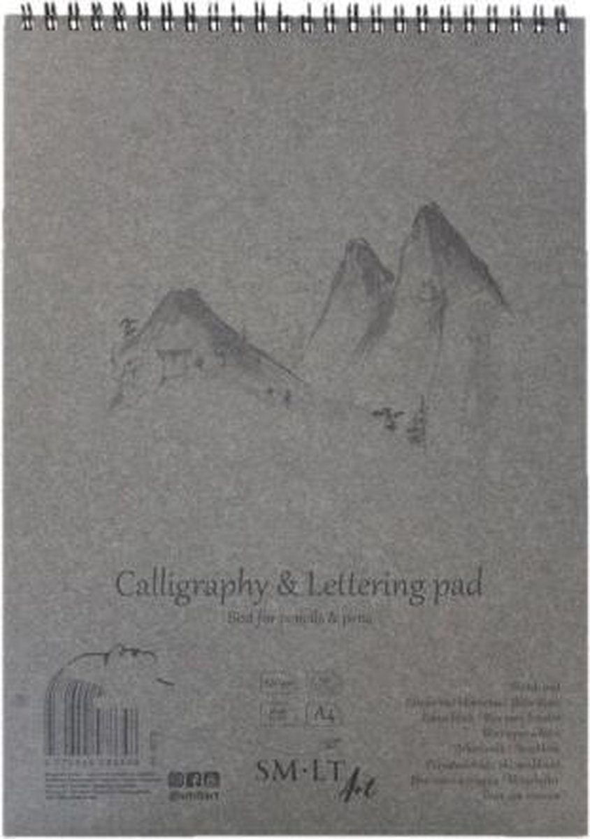 SMLT kalligrafie ringband A4 papier 100gr 50 vel handletteren.