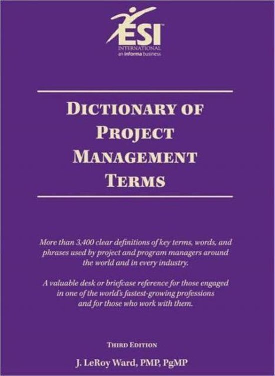 Dictionary Of Project Management Terms - cover