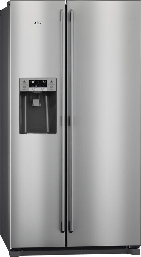 Koelkast: AEG RMB56111NX - Amerikaanse koelkast - RVS, van het merk AEG