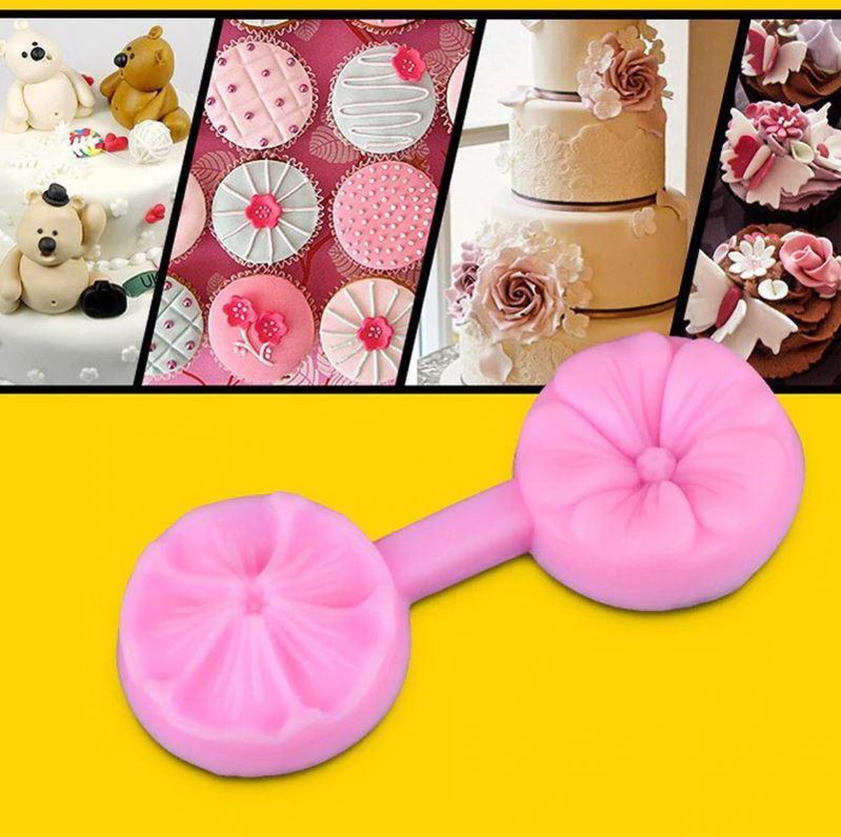 Ardran & Tookar Fondant Roosje Mal - Siliconen