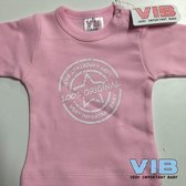 VIB® - Baby T-Shirt 100% Very Important Baby (Roze)-(0-3 mnd) - Babykleertjes - Baby cadeau