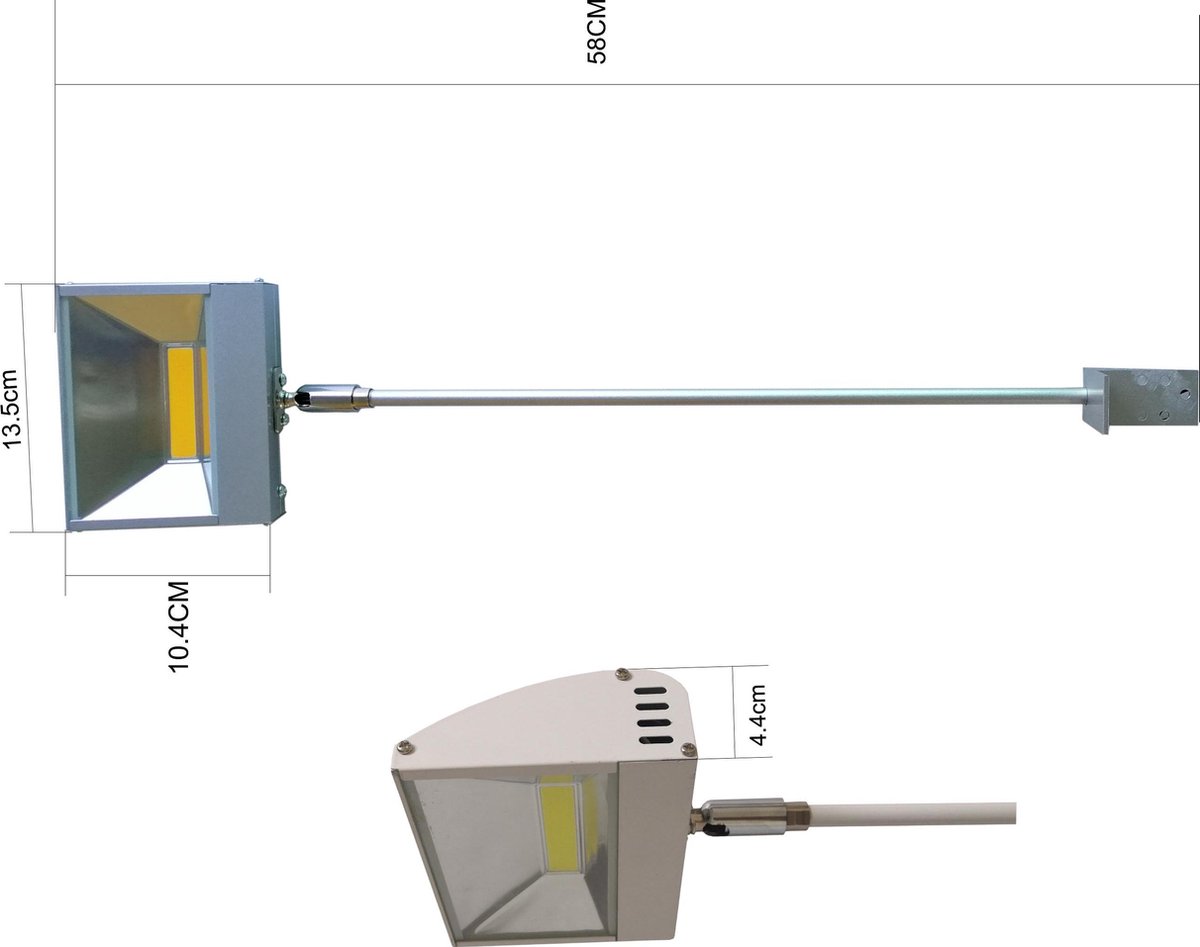 Zebra LED Lamp Pendel flood 30W 3000K