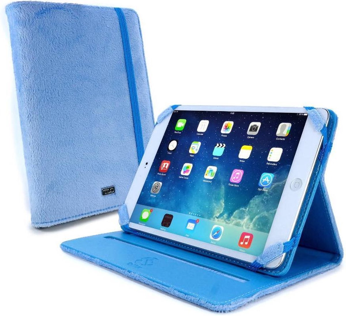 Tuff-Luv Slim-Stand Fluffies case cover for 7 inch tablet - blauw