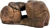 aquariumdecoratie steen rond 12 cm bruin