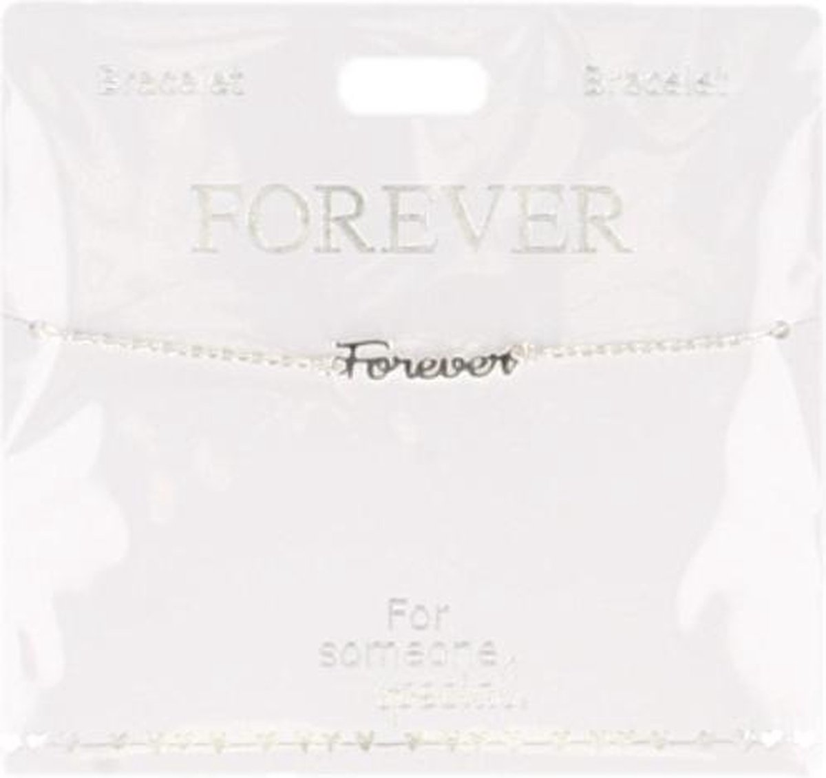 Armband Forever, silver plated
