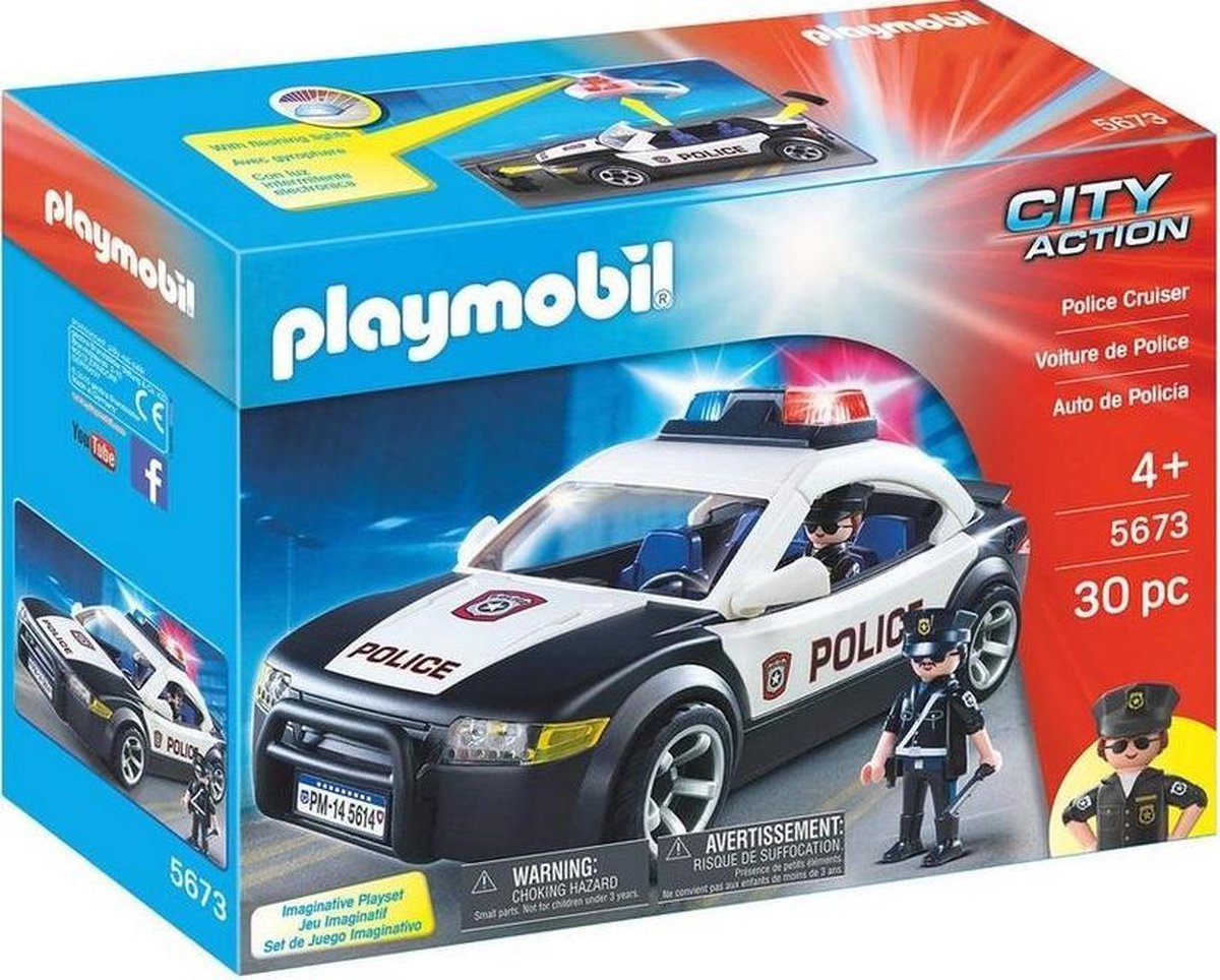 Playmobil nr. 5673 "Amerikaanse Politieauto Cruiser".