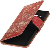 BestCases.nl Sony Xperia C4 Lace booktype hoesje Rood